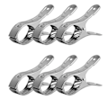 Miniatyrbillede 2 af 5: 6 stk. store strandhåndklædeklemmer i rustfrit stål, metalclips til store håndklæder, til strand og pool