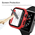 Miniatyrbild 3 av 5: Ram PC + Härdat Glas Skyddande Armbandsur Skal för Apple Watch Series 3/2/1 38mm