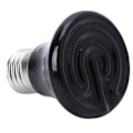 Miniatyrbillede 1 af 5: Varm E27 Kæledyrs Varmelampe Sort Infrarød Keramisk Emitter Varme Pære Kæledyrs Rugemaskine Reptil Lampe 220 50W