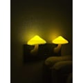 Miniatyrbillede 4 af 5: 2-pak Svampe Natlampe Plug-in Lampe, LED Natlamper Til Voksne Børn Baby Børn Natlampe Væg Svampe Dekorationslampe Til Soveværelse Badeværelse, Toilet