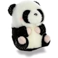 Miniatyrbillede 1 af 3: Rund Rolly Pet Precious Panda Plysdyr - Bedårende Ledsagere - Sjov på Farten - Hvid 12,7 cm