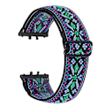 Miniatyrbild 1 av 5: Typ P För Samsung Galaxy Fit3 SM-R390 Elastisk Armband Mönsterdesign Klockarmband (Svart Spänne) Style L