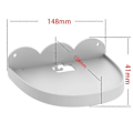 Miniatyrbillede 3 af 5: Audio Support Bluetooth Højttalerholder Lydboksstativ Forebygger Fald for Hvid