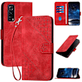 Miniatyrbillede 1 af 5: Grid Butterfly Etui til vivo Y52 5G Red