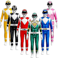 Miniatyrbillede 1 af 2: Voksne Børn Power Rangers Mighty Morphin _y Szx yellow 150