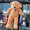 Miniatyrbilde 2 av 5: 80-180cm Teddybjørn Plysjleker Mykt Ytre Skinn Og Utstoppede Dyr Bjørnekåpe Zekai light brown 80cm