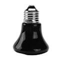 Miniatyrbillede 2 af 5: Varm E27 Kæledyrs Varmelampe Sort Infrarød Keramisk Emitter Varme Pære Kæledyrs Rugemaskine Reptil Lampe 220 75W