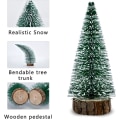 Miniatyrbilde 2 av 5: 9 stk Miniatyr Juletre, Miniatyr Juletre, Mini Kunstig Juletre med Tretrebunn, DIY, Bord / Juledekorasjon, Gave