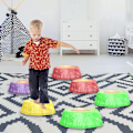 Miniatyrbillede 8 af 9: Trinesten til Børn - Skridsikre Sansetrin, Interaktive Have Sten, Skridsikre Balance Sten, Fremmer Koordination for Børn B