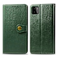 Miniatyrbilde 2 av 4: For Samsung Galaxy A22 4G Solid Farge Lær Spenne Telefondeksel med Lanyard & Fotoramme & Kortspor & Lommebok & Stativfunksjon Green