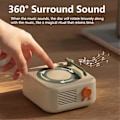 Miniatyrbild 3 av 5: Retro Bluetooth-högtalare, Klassisk Bluetooth-högtalare i Gammal Stil, Bärbar Bluetooth-högtalare, Retro Bluetooth-högtalare