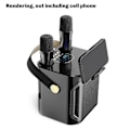 Miniatyrbild 2 av 5: Högpresterande Karaoke Bluetooth-högtalare Bärbar 360° Stereo Surround Trådlös Subwoofer med Dubbla Mikrofoner Svart