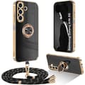 2025 Latest Model Case Compatible with Samsung Galaxy A56 5G Case with Strap, Slim Shockproof Phone Case, Mobile Phone Protective Case