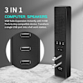Miniatyrbillede 2 af 5: 3 i 1 Computerhøjttalere med Mikrofon & USB Konferencehøjttaler, PC Mikrofon til Videokonference