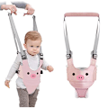 Miniatyrbild 1 av 5: Baby gåsele - handhållen barnvagnsassistent - småbarns gåsele seleassistent bälte - rosa