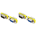 Miniatyrbild 1 av 5: 4X DB9 Dator Videoadapter DB9 Hane till Hona Seriell Port till Hål 9-stifts VGA Hona Kabeladapter