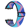 Miniatyrbilde 1 av 5: Type P Elastisk armbånd med mønsterdesign til Samsung Galaxy Fit3 SM-R390 (Svart spenne) Style A