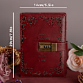 Miniatyrbillede 2 af 5: B6 Læder Journal Notebook med Kombinationslås, Rejse Sailor Skrive Dagbog Personlig Planlægger Organisering Som Gave, 7.87 X 5.51 in