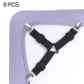Miniatyrbilde 2 av 5: Sengespenne, 8 stk. justerbare trekant elastiske opphengsstropper Gripper Holder Stropper Klips