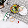 Miniatyrbild 4 av 5: 1 st Rund Kakform Kakskärare Set, 12 st Rostfritt Stål Kakform Set, Bakformar