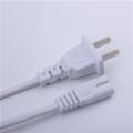 Miniatyrbillede 5 af 5: 5ft lang hvid 2 polet AC strømkabel kabel stik