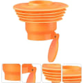 Miniatyrbillede 2 af 5: Afløbstilbagestrømsforebyggelse Silikone Anti-lugt Afløbsfælde Kloakforsegler til Hjem Vaskemaskine Badeværelse Indsæt Afløbsprop (Orange)