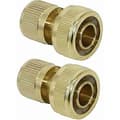 19 mm (3/4\") Trädgårdsslang Snabbkoppling i Mässing för Trädgårdsslang (2-pack)