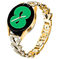 Miniatyrbild 2 av 5: Vridbar armband i zinklegering med strassdekoration för Garmin Vivomove Luxe/GarminMove Luxe klocka Style C