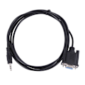 Miniatyrbilde 2 av 5: 2X DB9 9-pin VGA hunnkabel, DB 9 hunn til 3,5 mm (1/8 tommer) stereo hann seriell datakabel - 1,8 meter