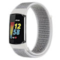 Miniatyrbild 2 av 5: KALEBOL KLB-NLHH-001 Nylon Armband för Fitbit Charge 5/6 med Loop-fäste Style C