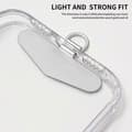 Miniatyrbilde 2 av 5: D-Ring Telefonfesteplate Universal Metallplate for Telefonstropp-God Multicolor Silver