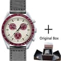 Planet Six Hand Quartz Watch Chronograph Luminous Display Water Resistant Moon Mercury Design E E
