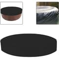 Round Spa Cover 200 cm - Silver Coated Polyester Taffeta - Waterproof and UV Resistant - Adjustable Straps for Secure Fit