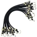 10-pack bungee cords, 30 cm – Rubber and metal – Heavy-duty hooks for camping, trailers, motorcycles, and bicycles