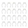 20 stk. U-clips holder til LED-lys, rustfrit stål, lampeholder, støttebeslag (hvid)