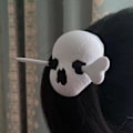 Pikkukuva 3 / 5: Halloween-pelottava kallohiusneula Retro-kallo Gootti-kallohiukset