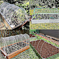 Miniatyrbillede 4 af 5: Drivhusbøjlesæt til haven, foldbart fiberstangsæt til havearbejde, plantetunnelbeslag til buedrivhus