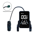 Miniatyrbillede 2 af 5: Elektrisk cykeldisplay 36V-72V Vandtæt LCD-display NC-81F Elektrisk cykelpanel Instrumentbræt, Vandtæt