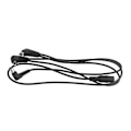 Miniatyrbillede 2 af 5: Vitoos 3-vejs Elektrode Daisy Chain Harness Kabel Kobbertråd til Guitar Effektforsyningsadapter Splitter sort