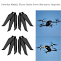 Miniatyrbillede 2 af 5: 2 par Nylon Fiber Propeller 3-bladet 8743F Lav-støj Til DJI Mavic 2 Pro/Zoom