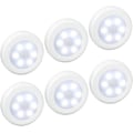 Miniatyrbillede 1 af 5: LED Sensorlys 6-pak - Batteridrevet Bevægelsessensorlys (Hvid)
