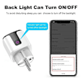 Miniatyrbilde 5 av 5: 20A Smart Socket Tuya Wifi Smart Plugg Strøm AC100-240V Uttak Alexa Home Stemmestyring Timing Socket Tuya S