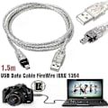 Pikkukuva 1 / 5: USB- ja Firewire IEEE 1394 -kaapeli Mini DV HDV -videokameralle PC-editointiin