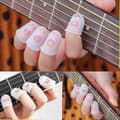 100 st Silikon Gitarr Finger Skydd, Gitarr Fingertopp