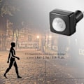 Miniatyrbillede 5 af 5: 220V Mini Human Body Infrarød Sensor Infrarød Krops Sensor Switch LED Flood Light PIR Bevægelsessensor Justerbar sort