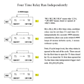 Miniatyrbillede 3 af 5: DC6-40V 4-Kanals Programmerbar Digitalt Tidsrelæ Timer Controller Forsinkelseskontakt Modul Uafhængig Timing Cyklus LCD-Display