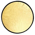 Miniatyrbild 1 av 5: Fotoreflekter 2-i-1 Guld Silver Fällbar Mini Rund Bärbar Lämplig för Studio Diffusor