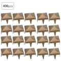 400 pcs 4-7 mm DIY Leather Craft Pyramid Studs Square Rivets for Bag Shoe Belt Bronze