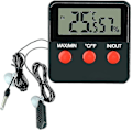Miniatyrbillede 1 af 3: Digital Termometer LCD Hygrometer Temperatur- og Luftfugtighedsmåler til kæledyr Inkubator, Tank Digital Sporbar Termometer