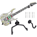 Miniatyrbild 1 av 5: Horisontell Gitarrväggfäste, Lutande Gitarrhängare, Horisontell Väggfäste för Akustisk Klassisk eller Elektrisk Gitarr, Ukulele, Banjo, Mandolin -SJL